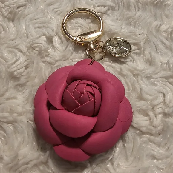 Hot Pink Camila Rose Keychain Purse Charm NWOT - Picture 3 of 5